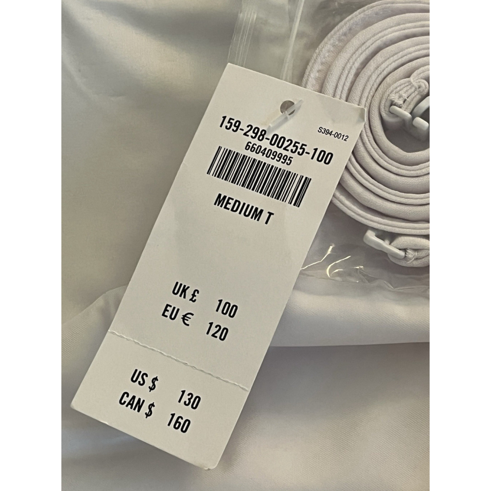 Abercrombie & Fitch White Maxi Bow Front Dress Medium - Picture 7 of 12